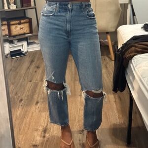 Abercrombie & Fitch ankle straight ultra high rise - curve love, short